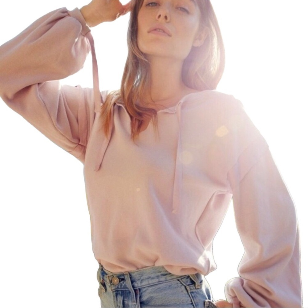 NATION LTD “Maura” Relaxed Tie Top in Blush